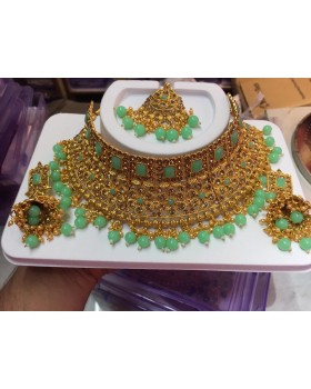Green and Golden Jewellery